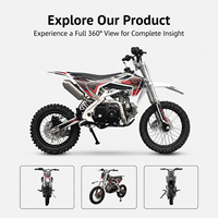 Valtinsu 110Cc 4 Stroke Single Cylinder Dirt Bike Chain Drive Motocross Electric Starter System Motorcycle
