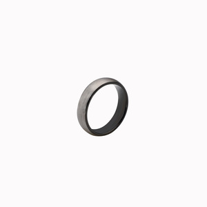 Tungsten Steel Ring <b>Brushed</b> Matte Finish Unisex Engagement Jewelry <b>Round</b> Geometric Shape Plain Design - Product Image 5