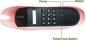Téléphone de bureau analogique de conception de lèvre de nouveauté à la <span class=keywords><strong>maison</strong></span> téléphone rétro filaire pour la <span class=keywords><strong>maison</strong></span>/bureau/hôtel/magasins/partie/utilisation d'affaires - Product Image 6