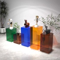 Présentoir Cube en Acrylique Transparent Chinaplas – Support Tout-en-un pour Fleurs de Mariage, Trophées, Figurines Artistiques et Sculptures