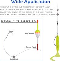 Assortiment de Plombs et Lestes de Pêche en Plomb Argenté 120G - Utilisation en Rivière, Haute Qualité, Durables, Écologiques, JSHANMEI BLUE BOX