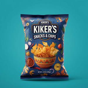 Alimentaire Bleu Film Rouleau Snack Sachet Emballage Alimentaire pour Légumes Chips Frites Aliments Bouffants Croustilles Frites - Product Image 1