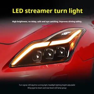 Luces Delanteras LED para Infiniti G37 Q60 Coupé de <span class=keywords><strong>2</strong></span> Puertas 2008-2015, Faros Proyectores con Luz Diurna, Accesorios Automotrices - Product Image 2