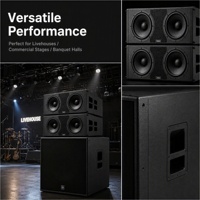 Système de sonorisation professionnel Line Array avec caisson de basses, équipement audio PA, enceinte de scène pour concert, performance live, événement