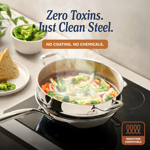 Modern 316 Stainless Steel 26/28/30/32cm Frying Pan Kitchen <b>Cookware</b> <b>Set</b> Cooking Pot Steak Pan Durable Easy Clean Metal - Product Image 4