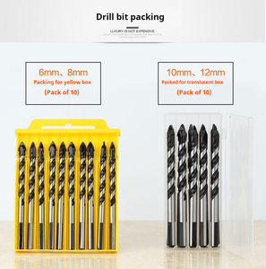 Forets à tige triangulaire multi-usages pour verre et céramique, à tête cruciforme, vente en gros directe usine - Product Image 4