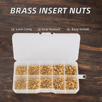 Inserts filetés en laiton métriques M2-M10, écrous à filetage moleté, enrobage à chaud pour l'impression 3D, industrie générale, marque FS020033