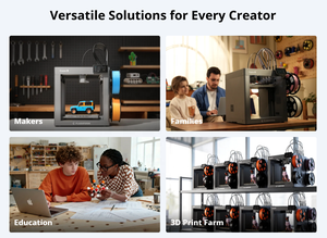 เครื่องพิมพ์สามมิติ Creator 5 หลายสี 4 หัวพิมพ์ ความเร็วสูง รวดเร็วขึ้น 500% ไม่มีการบีบอัดเศษวัสดุ ระบบ Core-XY รองรับ PLA ใหม่ ปรับระดับอัตโนมัติ - Product Image 5