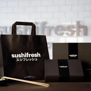 Kotak Kertas Sushi Kotak Kemasan Sushi untuk Sushi, Kotak Bawa Keluar Cina untuk Restoran, Kotak Nasi Kotak Kertas Mie