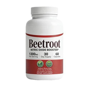 Complément Alimentaire Boostant l'Oxyde Nitrique de Betterave Rouge 1300mg, 60 Capsules, Cure de 30 Jours - Product Image 1