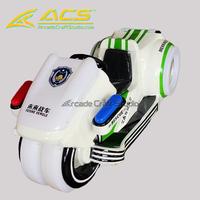 Véhicule d'amusement futuriste ACS blanc et rouge pour moto, équipement de divertissement commercial lumineux pour arcade intérieure