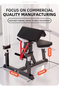 Silla de Gimnasio Metálica Plegable y Ajustable para Entrenamiento de Bíceps, Taburete Tipo Priest para Uso Comercial y Doméstico - Product Image 4