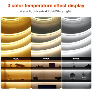 5V COB <span class=keywords><strong>LED</strong></span> <span class=keywords><strong>Strip</strong></span> ánh sáng 320LED/M cảm biến cảm ứng Dimmable USB linh hoạt <span class=keywords><strong>LED</strong></span> Ribbon băng dính DIY gương TV đèn nền ánh sáng ban đêm - Product Image 4