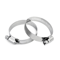 Collier de serrage latéral en acier inoxydable de type allemand élégant, clip de fixation durable