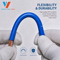 Cable de Cobre Sólido RoHS para Construcción, 100m, Aislamiento de PVC, IEC H07V-U, para Iluminación Doméstica, Enchufes y Cajas de Distribución, Cableado Interno