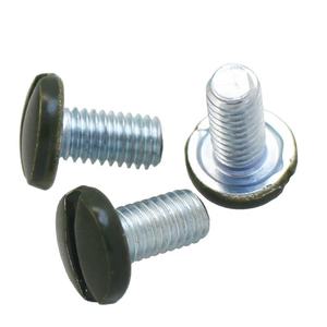 Vis à tête cylindrique fendue en acier M4, zinguées et peintes - Product Image 1