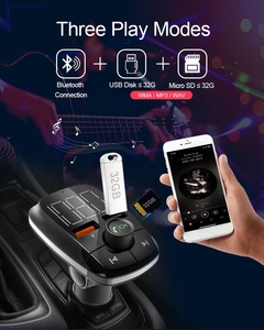 AGETUNR HOT T50 Không Dây Hands Free Adapter Chấp Nhận OEM Xe Kit Máy Nghe Nhạc Mp3 Kép USB Charger Hiển Thị Lớn Bluetooth <span class=keywords><strong>FM</strong></span> <span class=keywords><strong>Transmitter</strong></span> - Product Image 2
