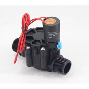 Válvula Solenoide de Plástico de 1 Pulgada con Rosca Externa, AC24V DN25, Normalmente Cerrada, para Riego de Jardín - Product Image 1