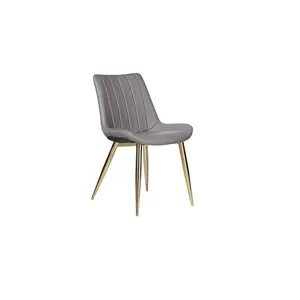 定制高品质现代轻豪华花园图案扶手木椅pu皮革餐椅餐桌椅