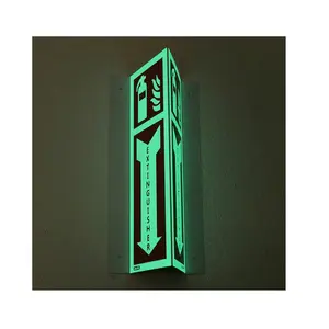 photoluminescent glow in the dark exit signs emergency signage