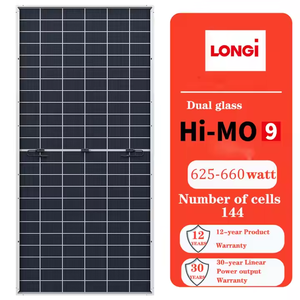 Paneles Solares Longi Hi-MO9 LR7 72HYD 625-660W 625W 630W 640W 650W, Paneles Fotovoltaicos Bifaciales para Uso Comercial, Gran Venta - Product Image 2