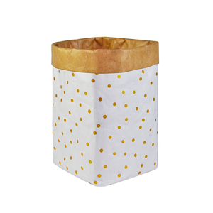Blanco Dupont Tyvek papel bolsa de almacenamiento con Brown Dot impresión Multi funcional organizador para el transporte de alimentos Almacenamiento en casa bien - Product Image 1