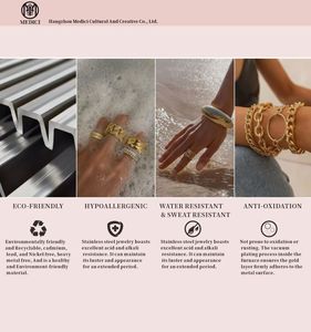 Bracelet ouvert Little Bee Starfish Zircon, durable, hypoallergénique, plaqué or 18 carats PVD, acier inoxydable, bijoux tendance pour femmes - Product Image 6