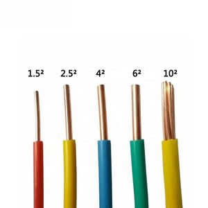 Fil électrique en cuivre 2,5 mm ou 1,5 mm 2,5 mm 4 mm 6 mm 10 mm H07V-U H07Z-U NYA PVC Haute Qualité - Product Image 2
