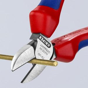 KNIPEX - 70 02 180 SB Cabezal de corte diagonal pulido, mangos con empuñaduras multicomponentes-ALICATES Y CORTADORES EAN 4003773011798 - Product Image 5