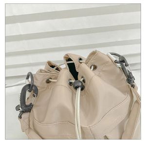 Trendy Women's Single Shoulder <b>Bucket</b> Bag Featuring <b>Folds</b> and EasytoCarry Handle Sling - Product Image 4