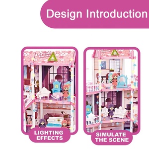 Set de Construcción de <span class=keywords><strong>Villa</strong></span> de Verano para Niñas, Castillo 3D DIY, Juguete Educativo para Niños, 131 Piezas - Product Image 4
