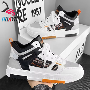 Zapatos Deportivos Impermeables de Caña Alta para Hombre, Otoño 2025, para Estudiantes de Secundaria, Casuales de Verano, Blancos - Product Image 1