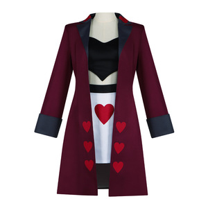 Ensemble de costumes de cosplay Violet de la série Hell Inn Season 2 avec manteau long et motif cœur - Product Image 1