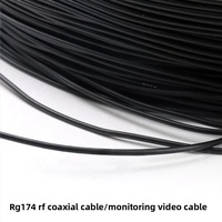 Cable Coaxial RF RG174, Conductor de Cobre, Línea de Señal de Alta Frecuencia, Blindaje, 50 ohmios, BNC, Cable de un Solo Núcleo para Cámara IP HD