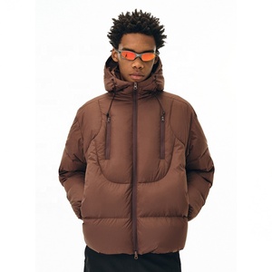 Giacca Imbottita Invernale con Cappuccio e Doppia Zip Personalizzabile, Tessuto Leggero in Piumino, Calda e alla Moda per Uomo - Product Image 1