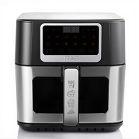 Friteuse à air de grande capacité RAF 1700W Appareil de cuisson sans huile Four multi-usages numérique 8L avec air chaud à 360 degrés