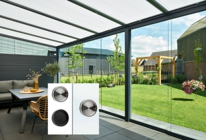 Tiradores de <span class=keywords><strong>puerta</strong></span> de vidrio corredizo para terraza de jardín de Alemania, manija de <span class=keywords><strong>puerta</strong></span> de aluminio de diseño moderno PARA RIELES deslizantes de vidrio templado de 10mm - Product Image 5