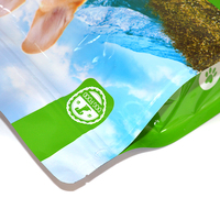 Conception personnalisée de friandises pour animaux de compagnie Pochette d'emballage en plastique 5Kg 10Kg 20Kg 30 Lb 50Lb Sac tissé d'emballage sec pour aliments pour chiens et chats