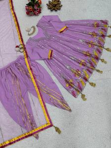 ชุดเดรสผ้าฝ้ายอินเดีย คัตติคอเหลี่ยม สำหรับผู้หญิง แฟชั่นดีไซน์สั้น ชุดเดรสฤดูร้อนสำหรับผู้หญิง ชุดอินเดียสำหรับเด็กผู้หญิง - Product Image 3