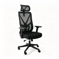 Chaise de bureau ergonomique en maille avec appui-tête, pivotante et réglable, dossier haut, pour ordinateur, vente en gros d'usine, OEM ODM, Silla De Oficina