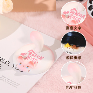 ที่วางโทรศัพท์รูปแมว วัสดุเรซิ่น ทรงวงกลม สำหรับตกแต่งโต๊ะทำงาน ของขวัญสำหรับออฟฟิศ - Product Image 3