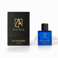 Flacon de parfum carré de luxe vide à design personnalisé, avec pulvérisateur à sertir, 30ml 50ml 100ml