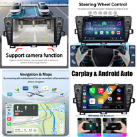 Autoradio LELV 9 pouces avec système Linux pour Toyota Prius XW30 (2009-2017) - Écran partagé, navigation stéréo, Android Auto, lecteur vidéo