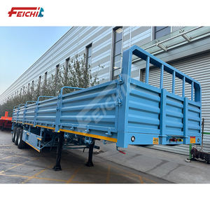 Semi-<span class=keywords><strong>remorque</strong></span> à 3 essieux avec panneau de protection latéral FEICHI, fabrication directe en usine - Semi-<span class=keywords><strong>remorque</strong></span> multi-essieux en acier haute résistance - Product Image 3