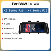 STWEI 2026 Nouveau système Android sans fil CarPlay Android Auto Écran tactile GPS Navigation Support tableau de bord 1 an BMW X3 F25 X4 F26