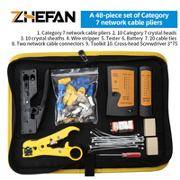 Kit d'outils de réparation de réseau informatique 11 en 1, testeur de câble LAN, coupe-fil, tournevis, pinces, outil de sertissage