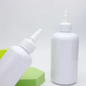 Plastic Applicator Squeeze Bottle For Hair Oil With Twist Top Cap