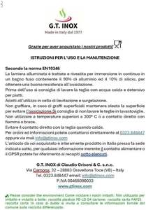 SET 5 VASSOI PROFESSIONALI Rettangolari in Acciaio Inox Blu per <span class=keywords><strong>Pizza</strong></span>, Misura 60x40, Parete Dritta H2CM X Fondo (5XGT60402) - Product Image 5
