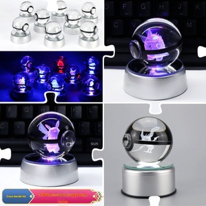 Bola de Cristal 3D de Pokémon Eevee, Diseño de Pareja Sol y Luna, con Gradiente de Color Automático y Luminoso, Superventas - Product Image 3