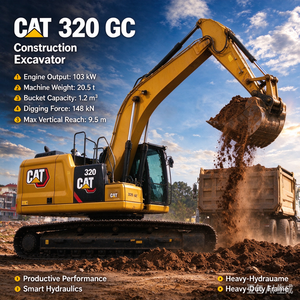 Excavadora Caterpillar CAT 320GC Usada de 20.5 Toneladas, en Buen Estado, Disponible en Shanghái - Product Image 1